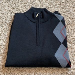 Johnston & Murphy quarter zipper sweater